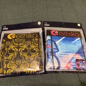 Ethika Men's Boxer Briefs Set - Black and Multicolor 2 pairs 2xl